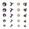 PH PandaHall Resin Safety Eyes, 100pcs 5 Size Craft Eyes Black Stuffed Crochet Eyes Kawaii Eyes with 100pcs Washers for Teddy Bear, Amigurumi Craft, Puppet, Plush Animal Making (8/10/ 12/14/ 16mm)
